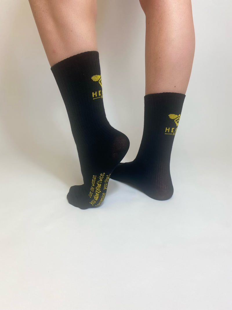 I'M THE WOMAN Socks - Black