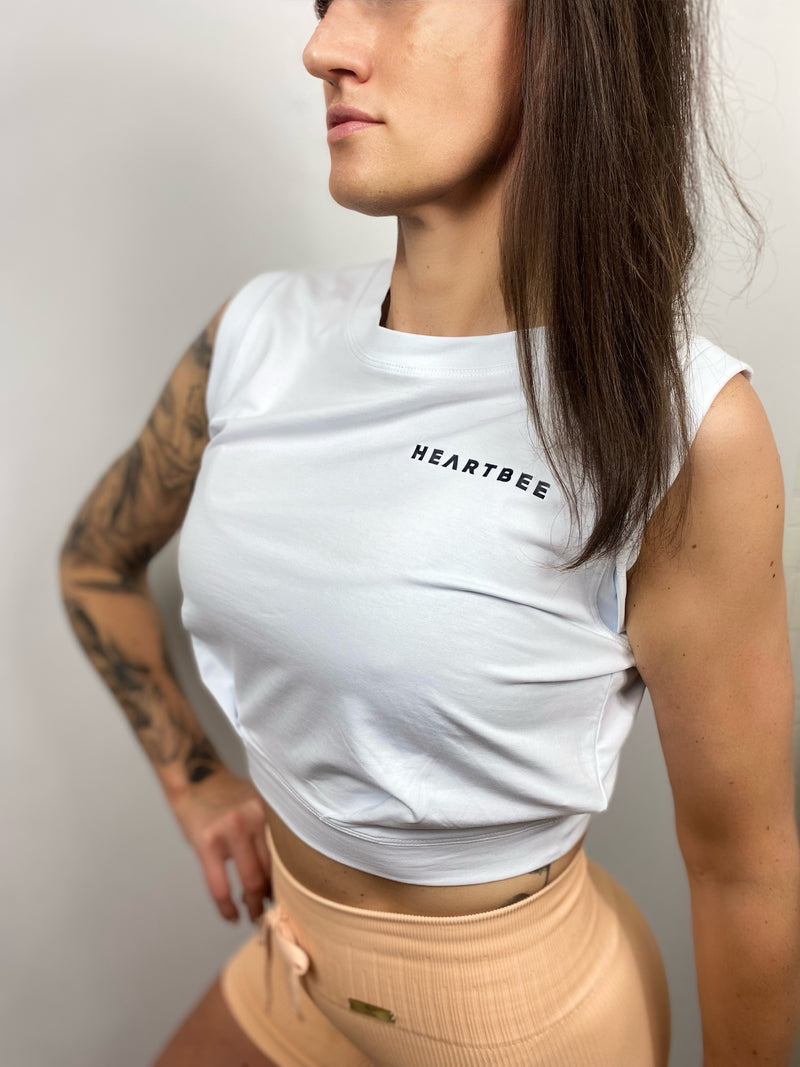 ROAD TO PRO Crop Top - WHITE