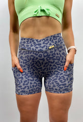 ARIE TIGER GREY POCKETS SHORTS