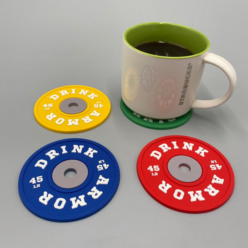 WEIGHT PLATE COASTER SET OF 4