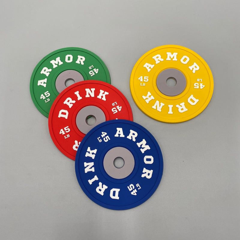 WEIGHT PLATE COASTER SET OF 4