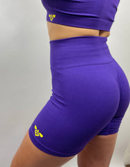 LUNA PURPLE CLASSIC SEAMLESS SHORTS