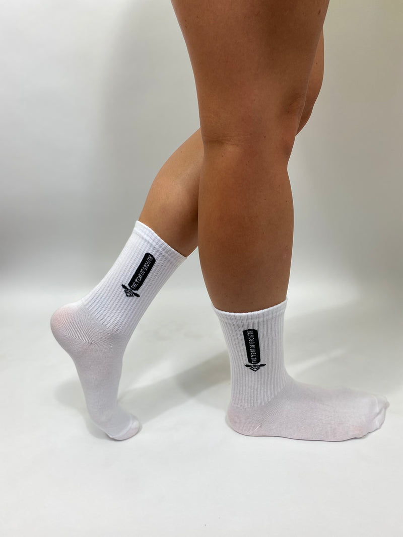 THE YEAR OF GROWTH Socks - White