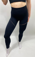 MESH BREATHABLE LEGGINGS - BLACK