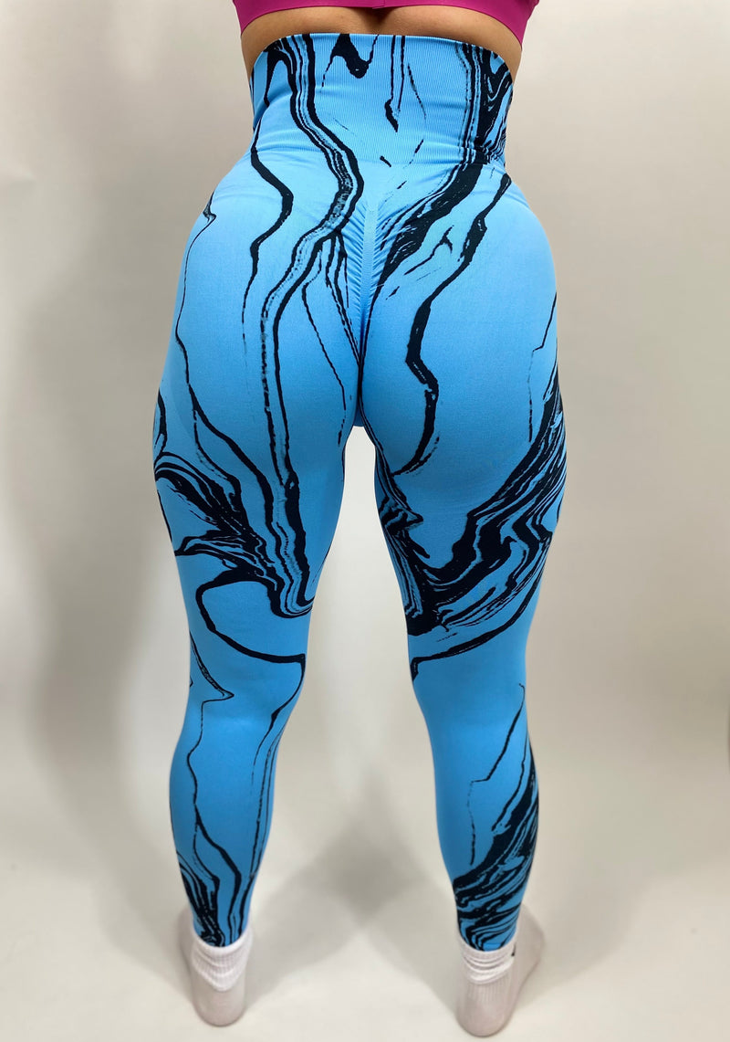 GRAFFI second skin leggings - BLUE