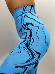 GRAFFI second skin leggings - BLUE