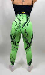 GRAFFI second skin Leggings - GREEN