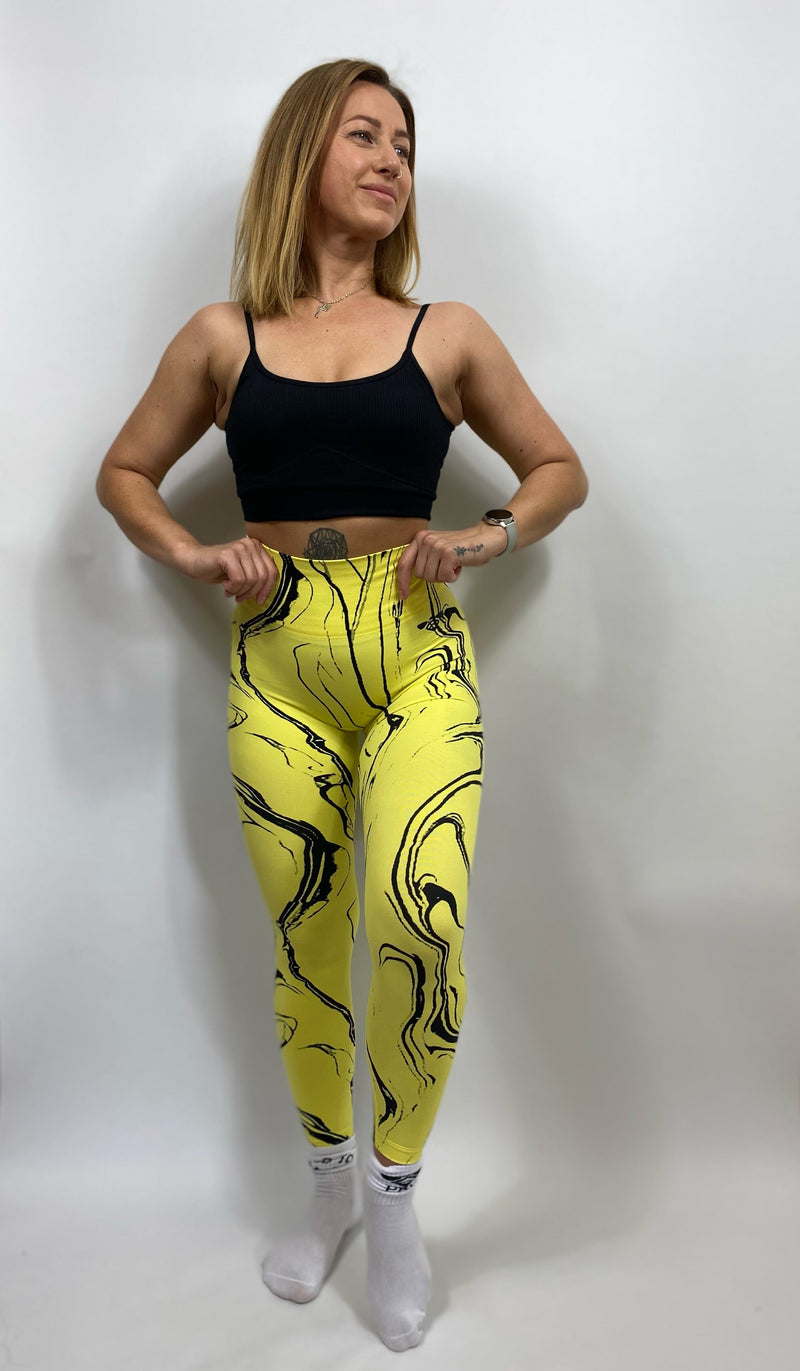 GRAFFI second skin leggings - Yellow